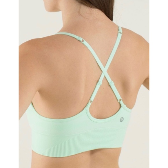 lululemon athletica Tops - LULULEMON Ebb to Street Fresh Teal Sport Bra